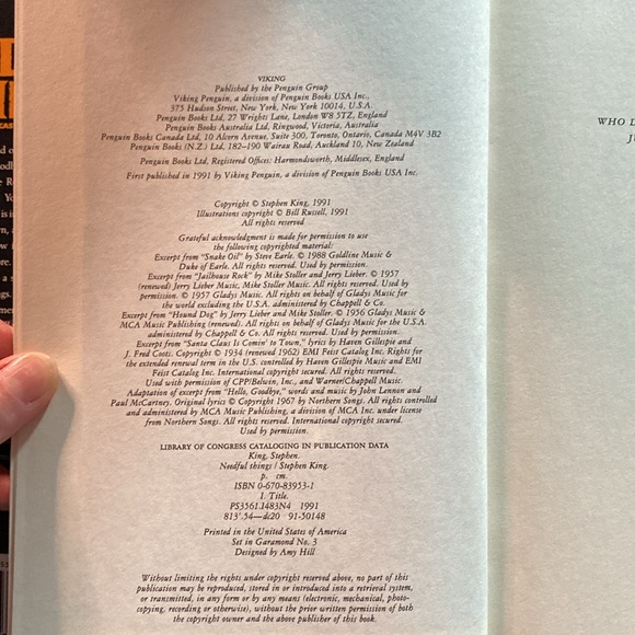 Stephen King's Needful Things: The Last Castle Rock Story Published in 1991 - Picture 3 of 5